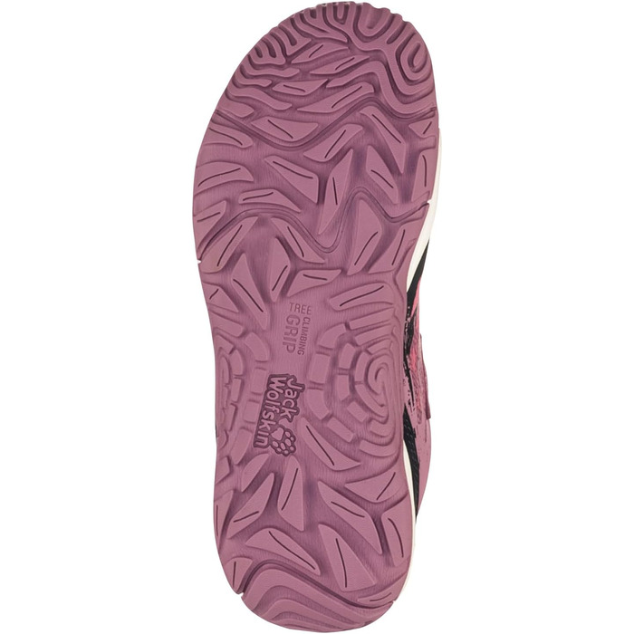 Дитячі кросівки Jack Wolfskin Vili Action Low K - сіро-фіолетові (38 EU)