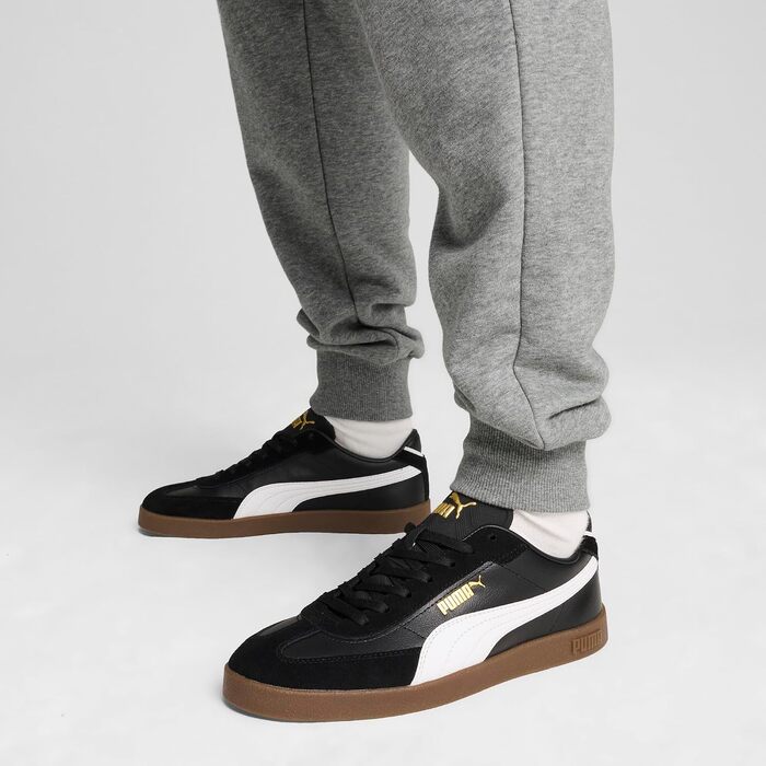 Кросівки PUMA Club II Era унісекс (чорні з білим та золотим) — 40 EU