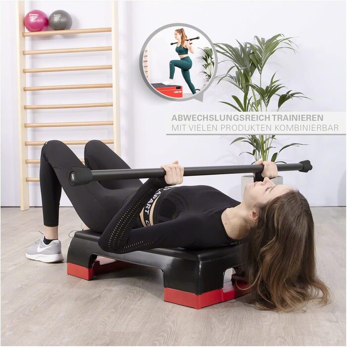 Штанга Sport-Tec 1-10 кг, гантельна, довга, стійка для зберігання, чорна