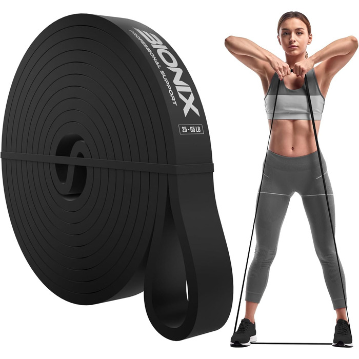 Еластичні стрічки Bionix для фітнесу та силових тренувань (набір, різні рівні опору)