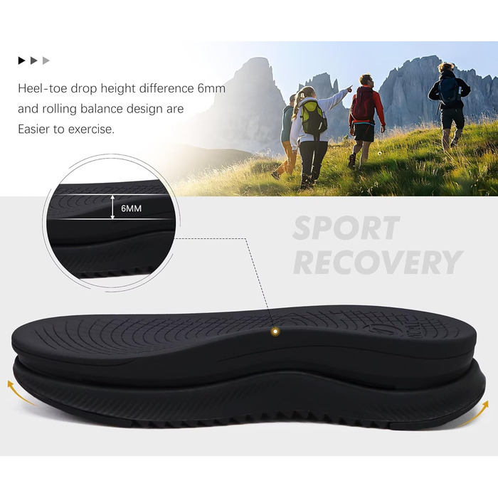 Чоловічі сандалі OncaI Wandersandalen для пляжу та спорту, чорні, розмір 44 EU