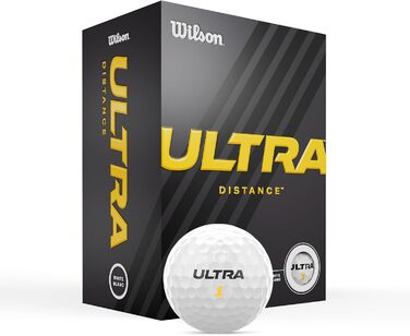 Гольф-м'ячі Wilson Ultra Distance, 2-шарові, 24 шт., білі