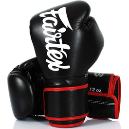 Боксерські рукавички Fairtex BGV-14 з мікрофібри, чорні, 12 унцій, для боксу, ММА та Муай Тай