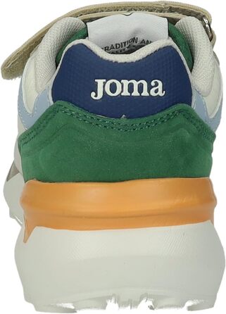 Дитячі спортивні кросівки Joma J3080S2516V, на липучці, еластичні шнурки, багатоколірні, для хлопчиків (30 EU, Бежевий)