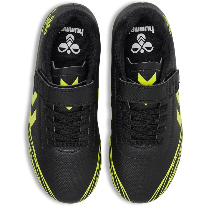 Дитячі футбольні бутси Hummel Top Star 30 EU, чорно-жовті, з клямками для різних типів ґрунту