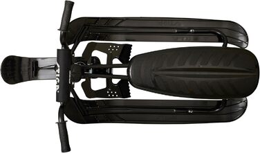 Санки STIGA Snowracer Curve SX з BMX-рулем, сталевою рамою, гальмом і тросом, керовані, для дітей від 7 років і дорослих, до 90 кг, чорні