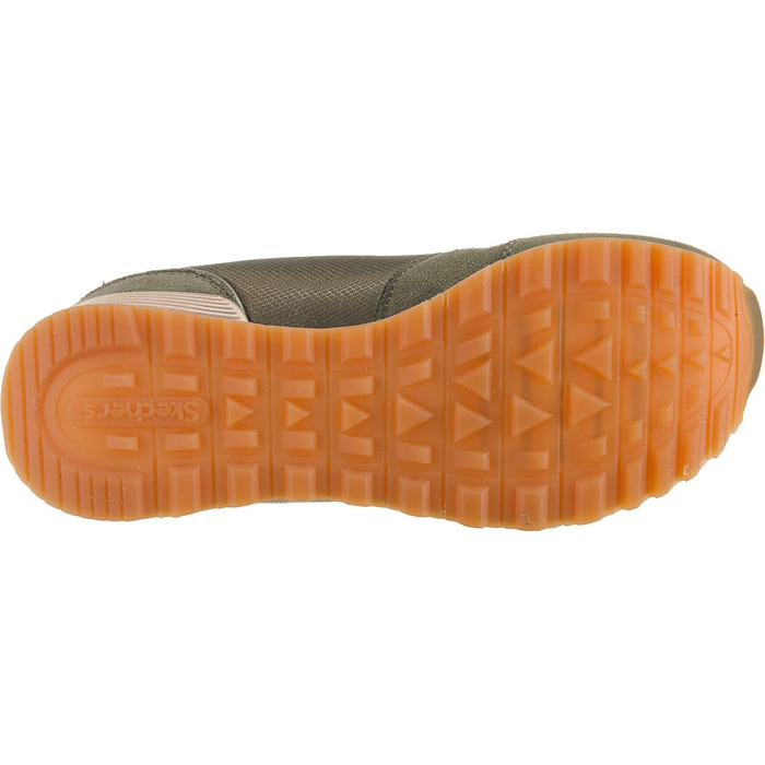 Кросівки жіночі Skechers OG 85 Goldn Gurl оливкові замша/нейлон/сітка з золотистою окантовкою, 38 EU