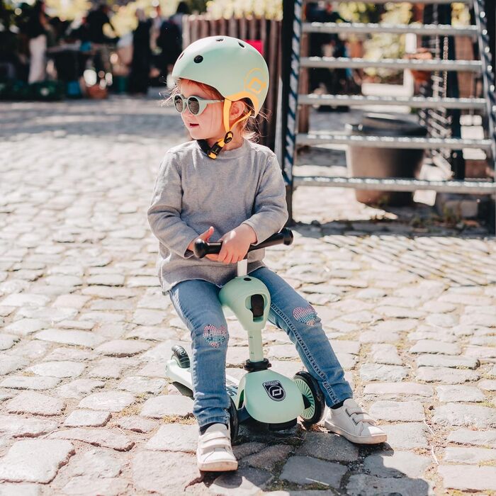 Highway Kick 1 Scoot & Ride - двосторонній беговел-каталок з сидінням (зелений)