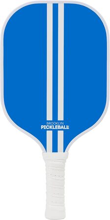 Паддл для піклболу Brooklyn Pickleball Co. | Вуглеволокно | Компактне ядро | Нековзний руків'я | Одиночний | Білий (Синій)
