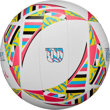 Волейбольний м'яч Wilson AVP Movement, білий/рожевий/жовтий