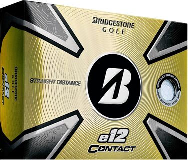 Гольф-м'ячі Bridgestone e12 Contact 2023, білі, 12 шт.