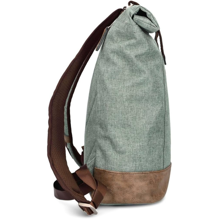 Рюкзак Zwei Olli O24 Rolltop 15 л, водостійкий, міцний, у стилі канвас, для школи та ноутбука, підходить для підлітків, жінок і чоловіків