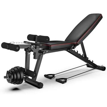 Багатофункціональна лава для тренувань, регульована фітнес-лавка для комплексних тренувань, складана лава для тренувань