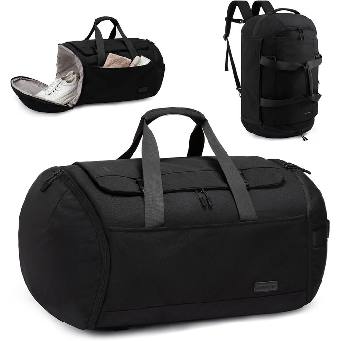 Спортивна сумка LOVEVOOK для чоловіків з відділенням для взуття, 65L, 52x45x28 см, Duffel Bag, для подорожей та спортзалу