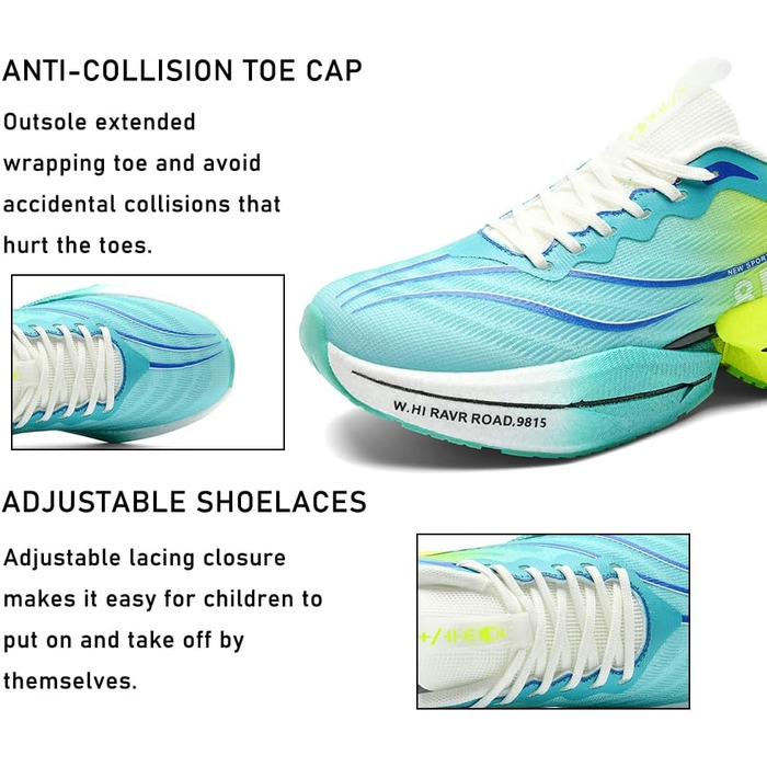 Дитячі кросівки для дівчаток, спортивні, для бігу та ходьби, чорні, розмір 36 (36 2/3 EU)