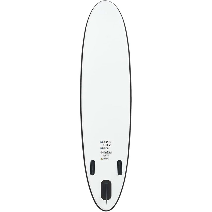 Надувна SUP-дошка vidaXL 390x81x10 см, чорна, комплект для серфінгу з веслом