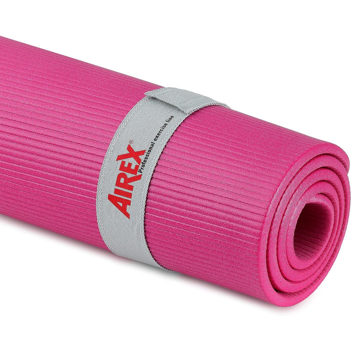 Гімнастичний килимок AIREX Fitline 180 рожевий з отворами, 180x60x1 см