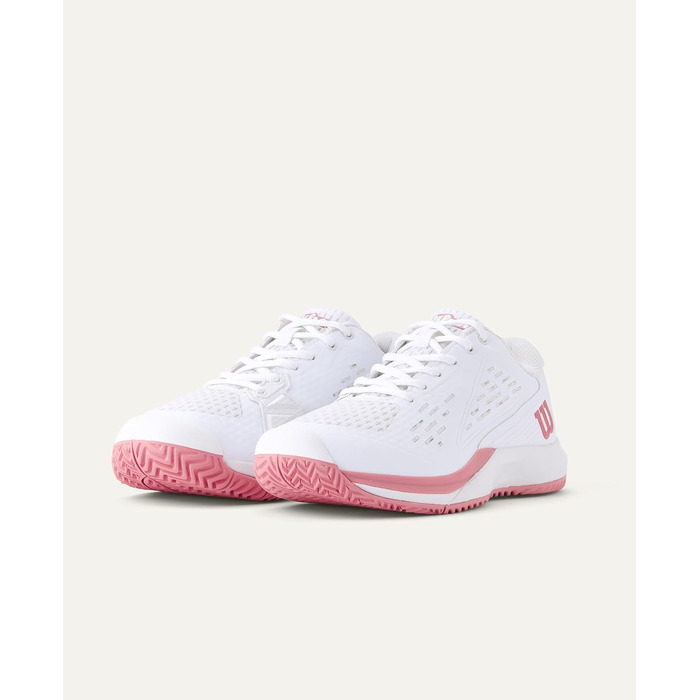 Тенісне взуття Wilson Rush Pro Ace для дітей та дорослих, білий/mauveglow, 39 1/3 EU
