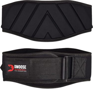 Пояс для важкої атлетики DMoose з автозамком, універсальний, для чоловіків і жінок, фітнес, бодібілдинг, кросфіт, розмір XS (71-76 см), чорний