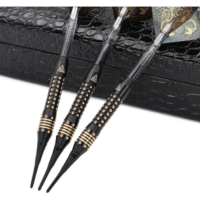 Дартс набір CUESOUL Black Scorpion Deluxe, 16 г, з футляром