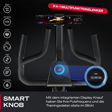 Sportstech sBike Lite: Розумний велотренажер з LED-дисплеєм та інтегрованим додатком для Full Body Workout - Німецька якість