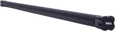 GORILLA SPORTS® Гантельна штанга гумова 1-10 кг, сталева, нековзка, для аеробіки та силових тренувань