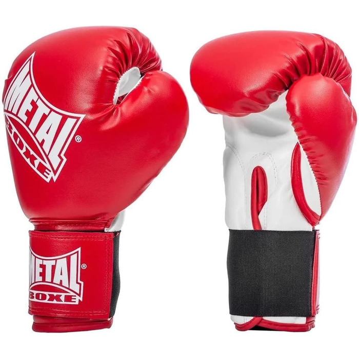 Боксерські рукавички Metal Boxe 8 унцій червоні