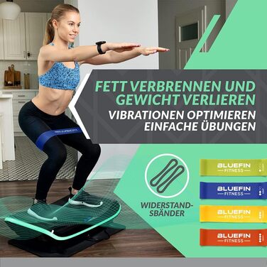 4D вібраційна платформа з 3 потужними тихими моторами, магнітотерапія, масаж, вигнутий дизайн, Bluetooth 4.0, вібрація й осциляція