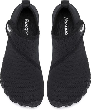 Racqua дитячі шкарпетки-тапочки для плавання та басейну, чорні, розмір 28-37