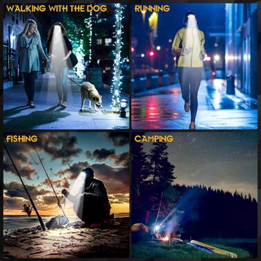 Кепка-ліхтар MLIAIMCE 18000 люмен, 8 режимів, червоне світло, водонепроникна IPX4, для кемпінгу, риболовлі, активного відпочинку, роботи та походів