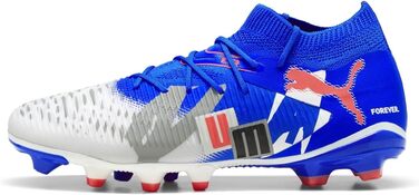 Футбольні бутси PUMA Future 8 Match FG/AG для унісекс, білий/чорний/червоний, розмір 39 EU