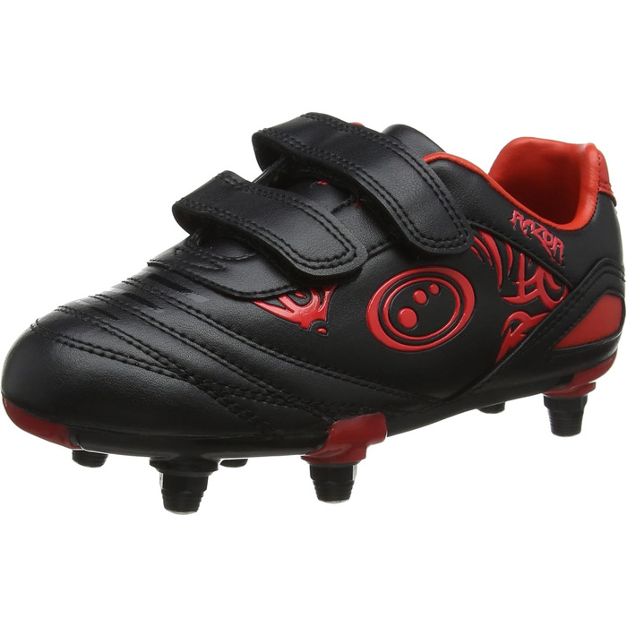 Футбольні бутси Optimum для чоловіків, Easy Fastening, 6 шипів, 39 EU, червоно-чорні