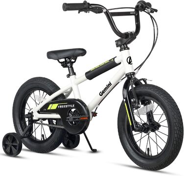 Дитячий велосипед AVASTA BMX 12/14/16 дюймів з бічними колесами та підніжкою, для хлопчиків і дівчаток 1-8 років, різнокольоровий