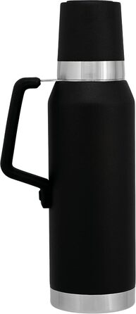 Термос Stanley Master Unbreakable 750 мл Foundry Black, нержавіюча сталь, 4-шарова вакуумна ізоляція, кришка-чашка, для гарячих та холодних напоїв, підходить для посудомийної машини