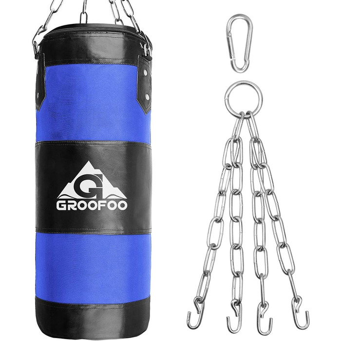 Boxsack GROOFOO для дітей та дорослих, 100x33 см, матеріал Oxford, для боксу, MMA, Муай Тай, без наповнювача