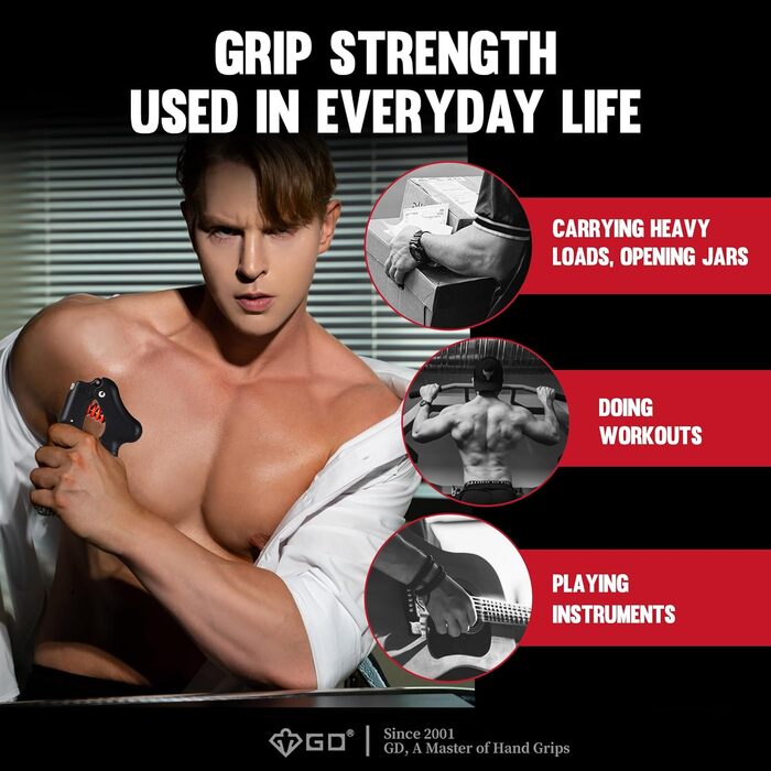 Регульований тренажер для пальців GD GRIP Pro-E 7-36 кг