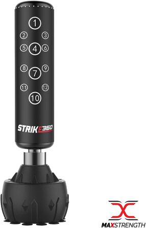 Боксерський мішок Freistehender Boxsack, 1,8 м, Black Strike 360: для спарингу, MMA, фітнесу та кікбоксингу