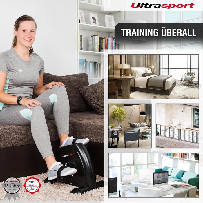 Міні велотренажер Ultrasport для рук і ніг, компактний педальний тренажер для дому, ідеальний для літніх людей