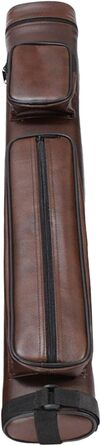 Сумка для більярду LOVIVER: чохол для кия з регульованим плечовим ременем, коричневий, 4 відділення