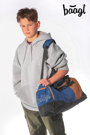 Спортивна сумка Baagl для дітей (дівчаток та хлопчиків) – 25 л, з відділенням для взуття – для спорту, школи, плавання та відпочинку
