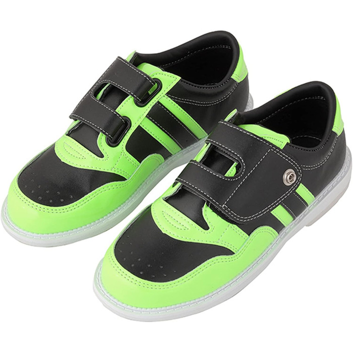 Легкі та дихаючі боулінг-башмаки для чоловіків та жінок з кріпленням Magic Sticker, зносостійка амортизація, колір зелений (42 EU, A)