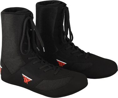 Боксерські черевики FISTRAGE: шкіряні, для тренувань, унісекс, Pro, чорні. Підходять для чоловіків та підлітків.