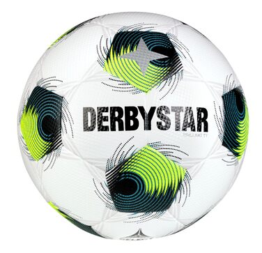 М'яч футбольний Derbystar Brillant TT DB v24 жовто-петрольовий, розмір 5