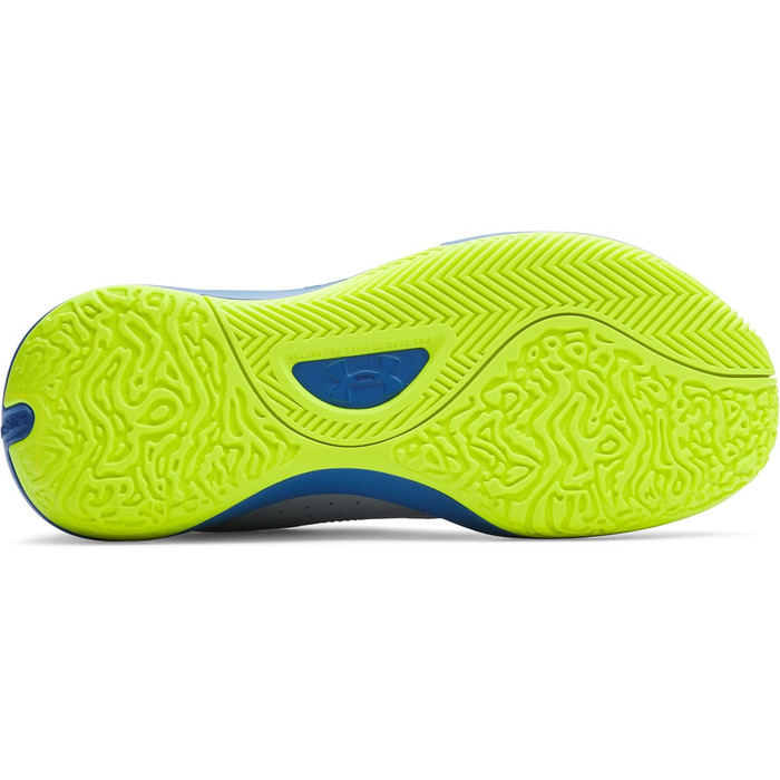 Кросівки баскетбольні Under Armour Ua Lockdown 7 Low чоловічі (41 EU, Blue Calm Blue Atlantis High Vis Yellow)