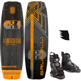 Вейкборд комплект Brunelli Carbon 138 см з кріпленнями S/M (38-42), карбон, для вейкбордингу