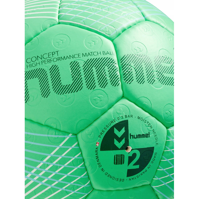 Гандбольний м'яч Hummel Concept HB, колір green/blue/white, розмір 2