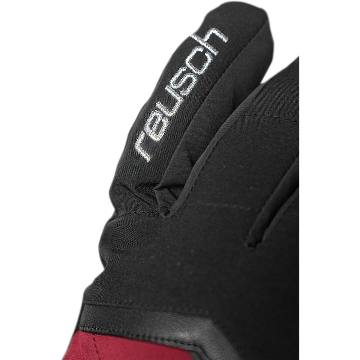 Жіночі зимові рукавички Reusch: теплі та водонепроникні, Softshell (чорно-червоні, розмір 7.5)