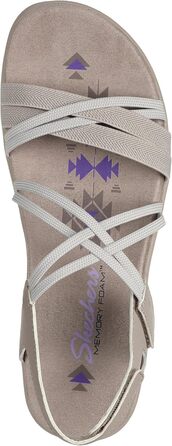 Жіночі сандалії Skechers Reggae Slim-Takes Two, світло-бежеві, розмір 37 (широкі)