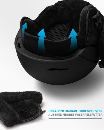 Шолом для гірських лиж та сноуборду OutdoorMaster ELK MIPS, матовий чорний, розмір M