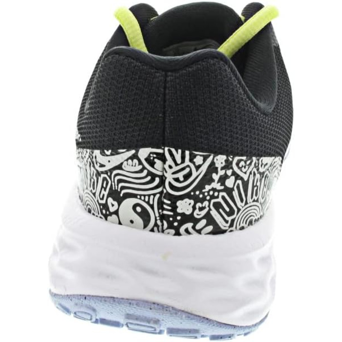 Дитячі кросівки Nike Revolution 6 NN JP, чорні/білі/лимонні, розмір 37.5 EU